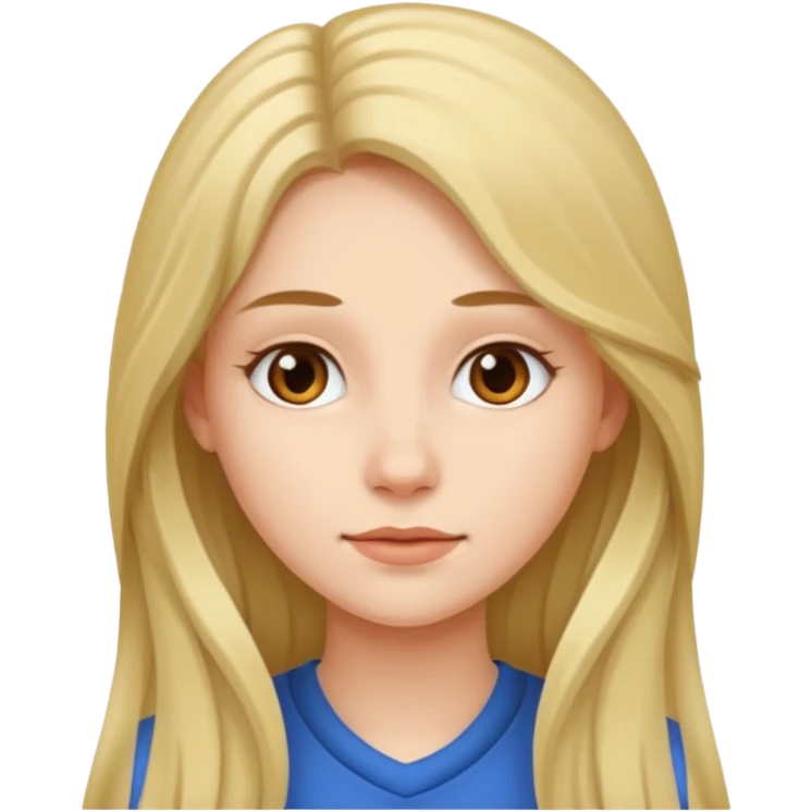 👩🏻 está chica pero con pelo largo emoji