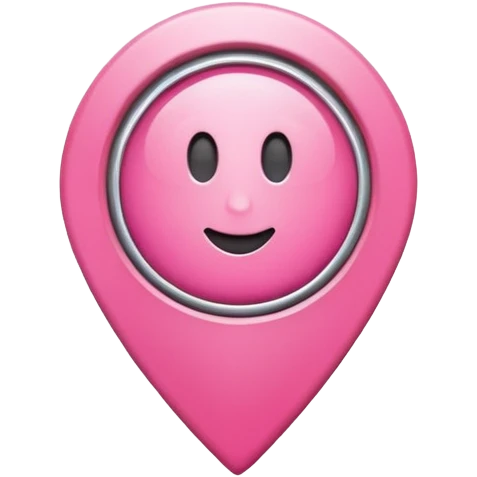 pink location pin emoji