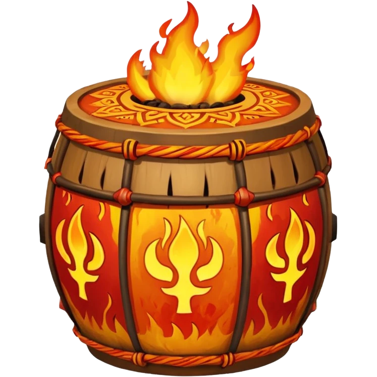 SHAMAN DRUM FIRE emoji