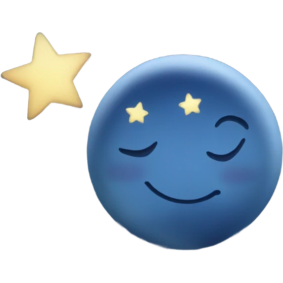 Moon whit stars  emoji