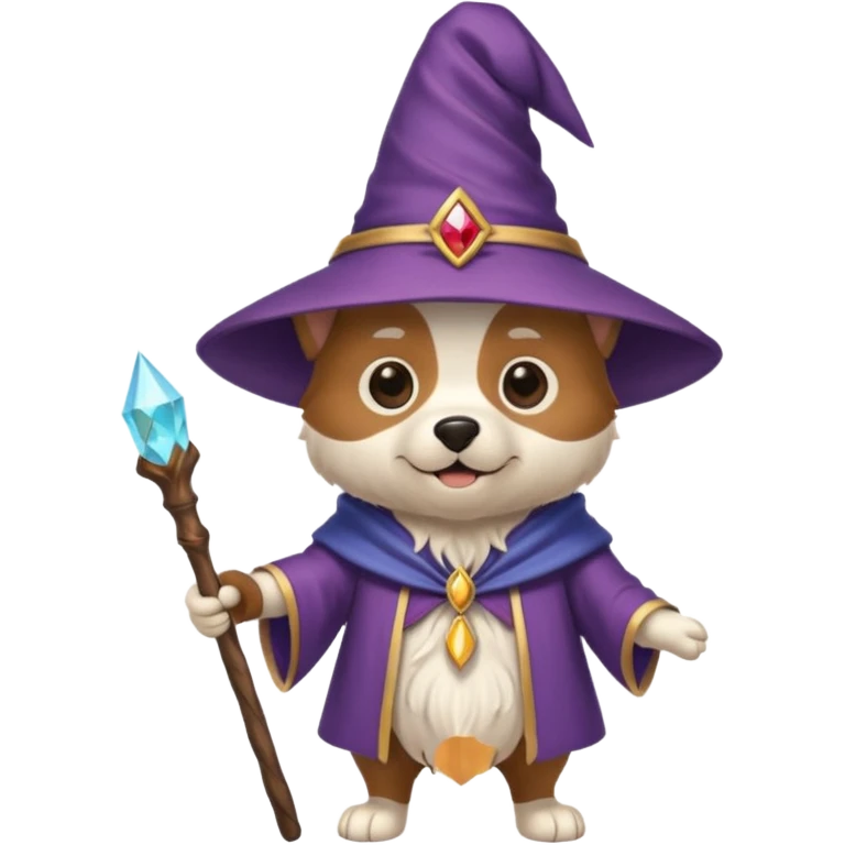 Dog wizard emoji