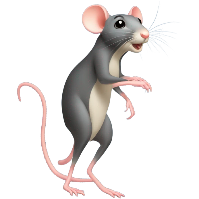 Rat on stilts emoji