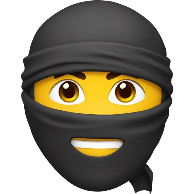 Ninja sourire emoji