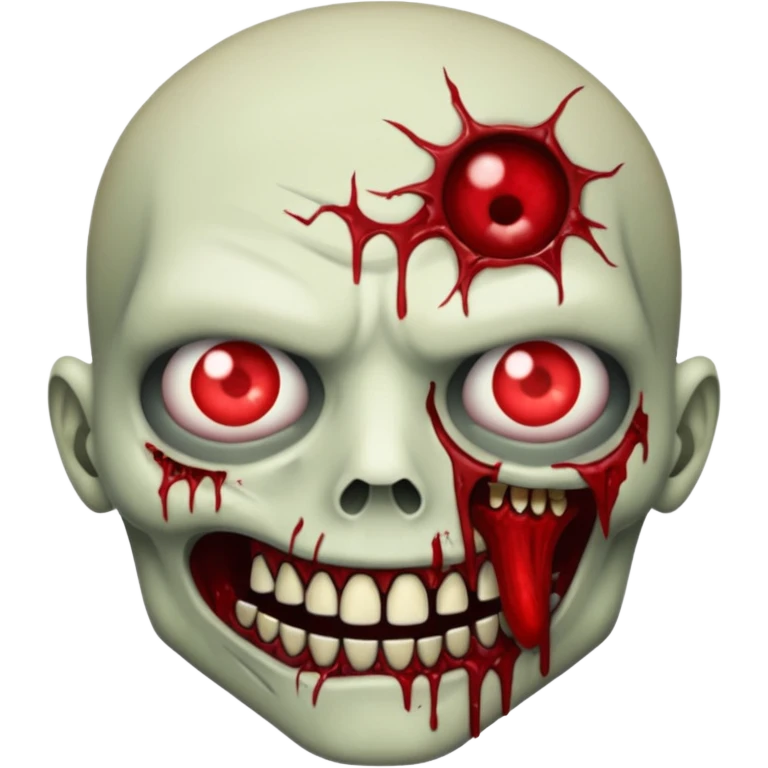 zombie face with a sewn-up mouth emoji