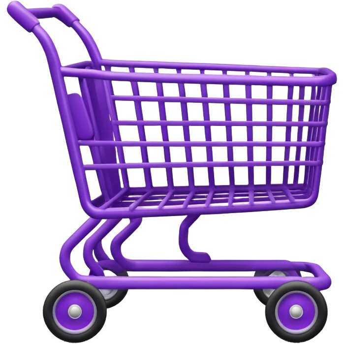 purple shopping cart emoji