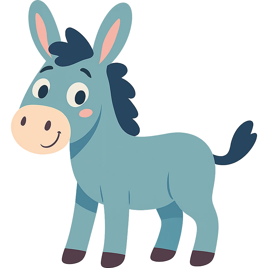 cute donkey emoji