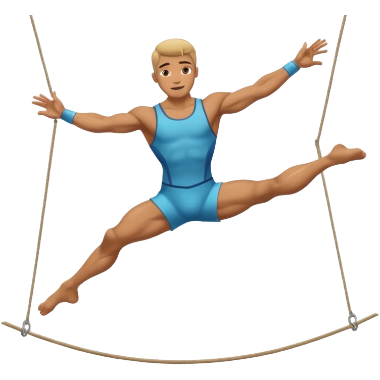 Acrobat – Slim performer mid-flip or balancing on rope emoji
