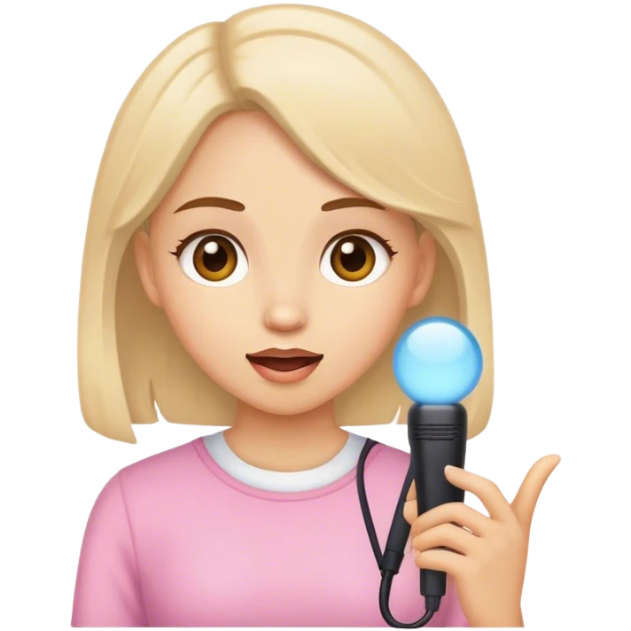 Girl being girly and speaks emoji