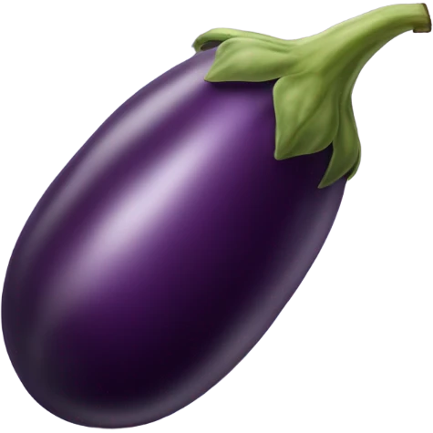eggplant with veins emoji
