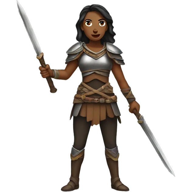 Woman warrior  emoji
