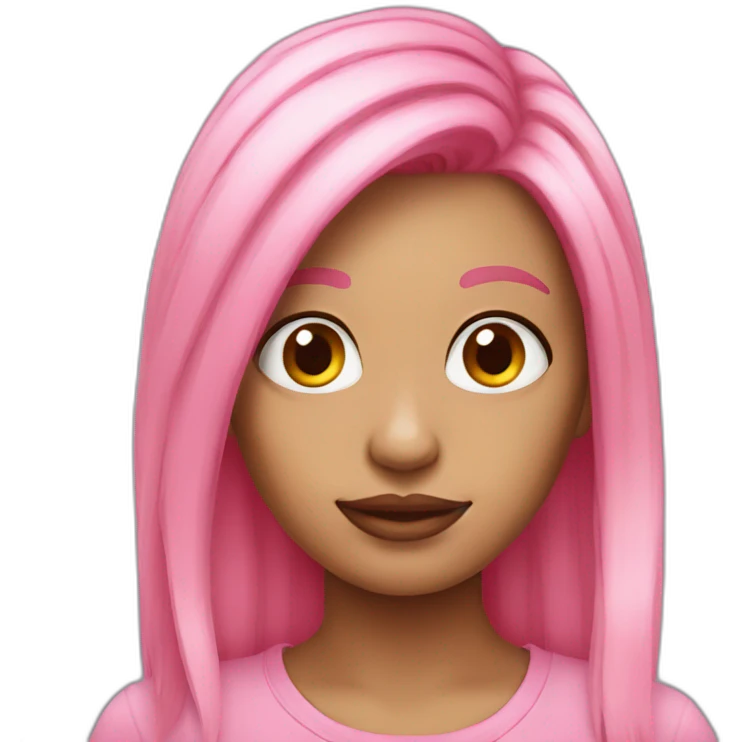 very-ugly-girl-pink-hair emoji