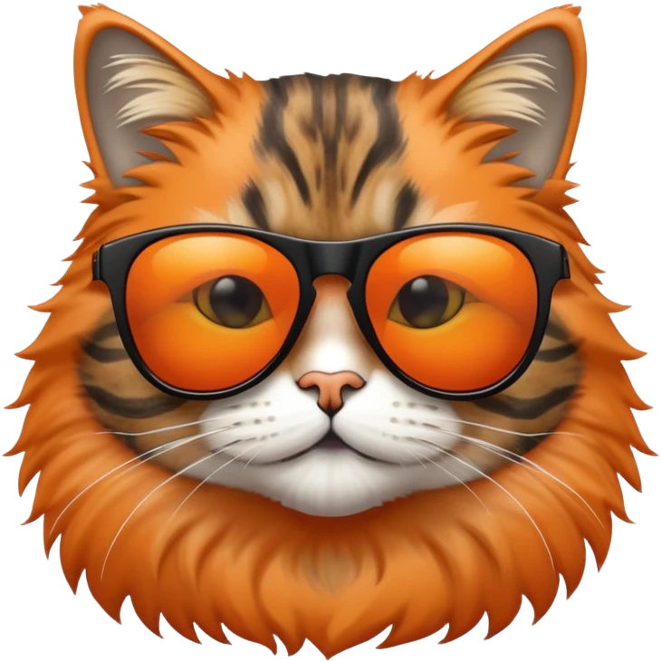 Cool cat wearing sunglasses emoji
