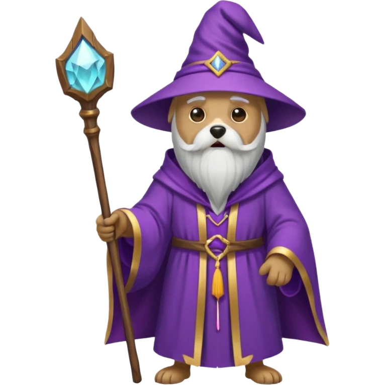 Dog wizard emoji