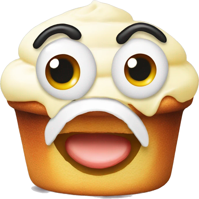 keto egg muffin with beautiful funny face emoji