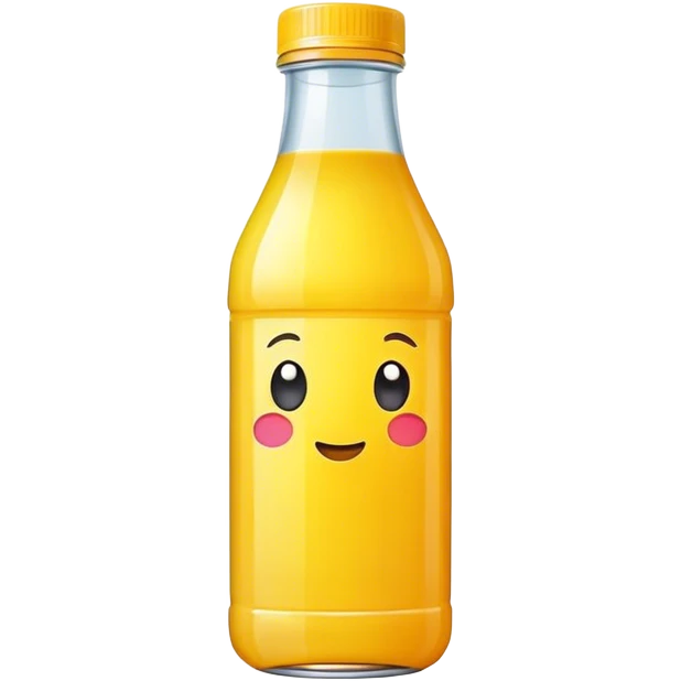 Yellow bottled juice emoji