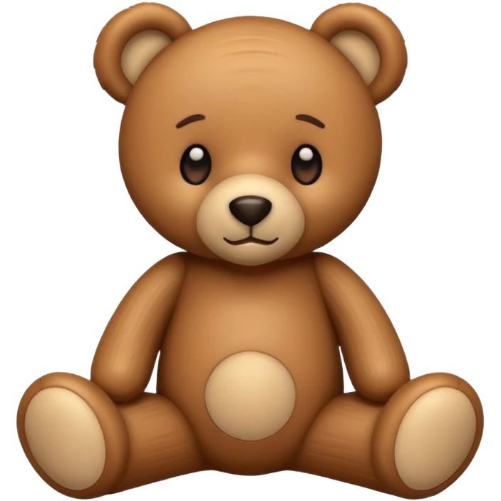 Ribbed teddy bear  emoji