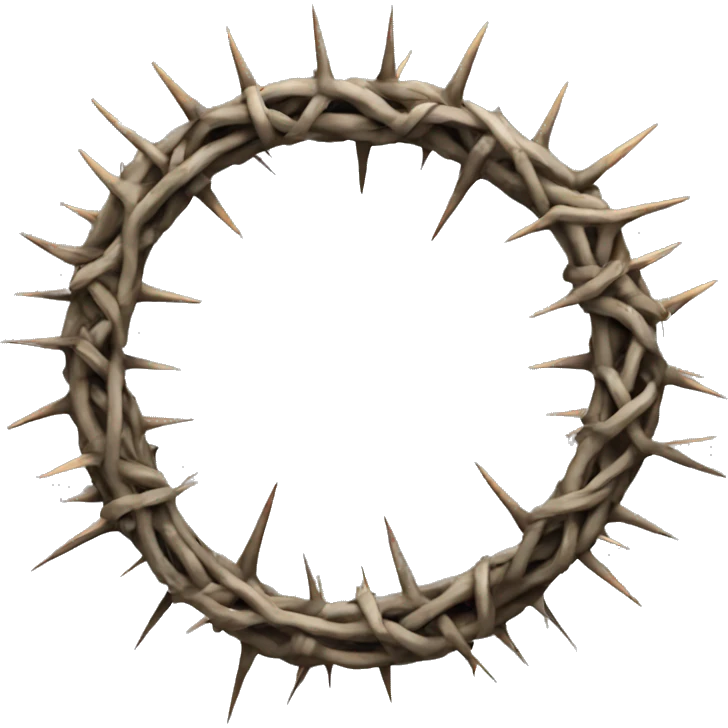 crown of thorns emoji