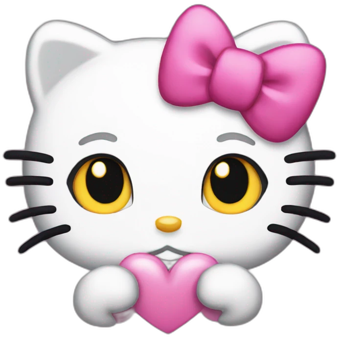 shy-hello-kitty emoji