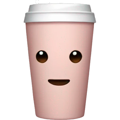 Light pink coffee  emoji