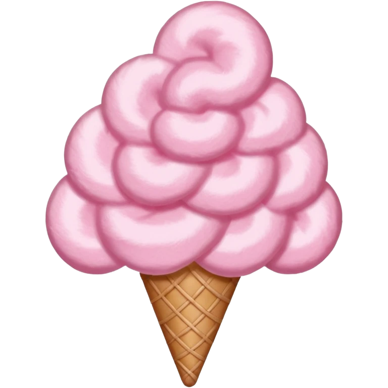 Create a cotton candy emoji without a face emoji