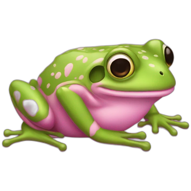 Grenouille rose emoji