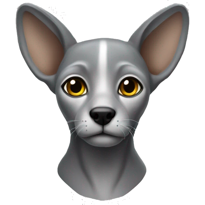 One-eared silver Abyssinia  emoji