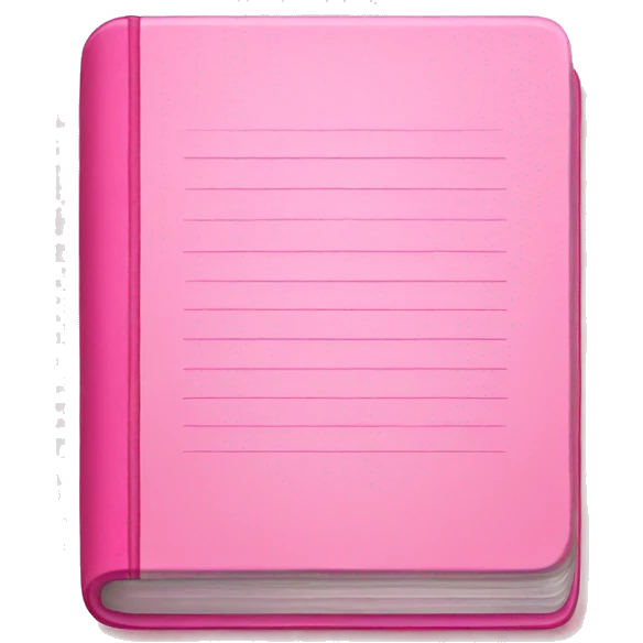 pink diary emoji