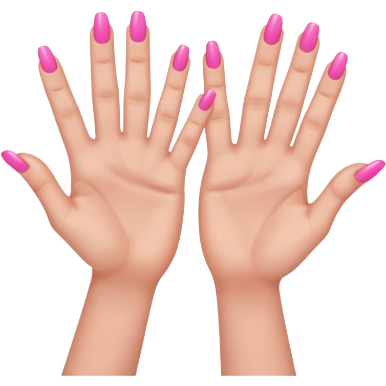 Make the 67 emoji with the two hands making the 67 meme emoji