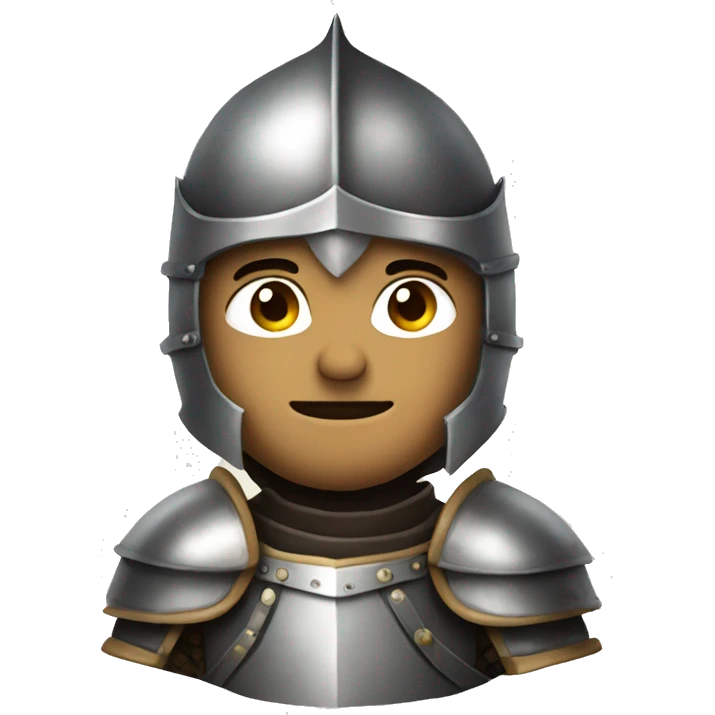 a knight with full armor emoji