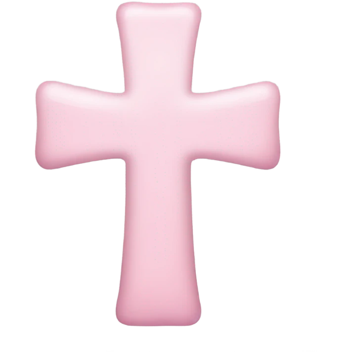light pink cross  emoji