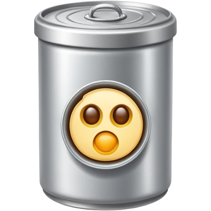 create a silver can that's opened - should be food emoji emoji