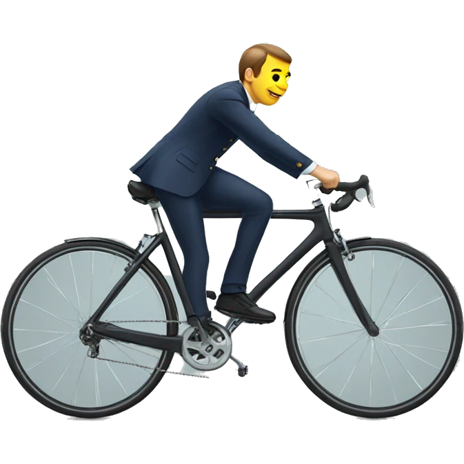 Macron sur velo emoji