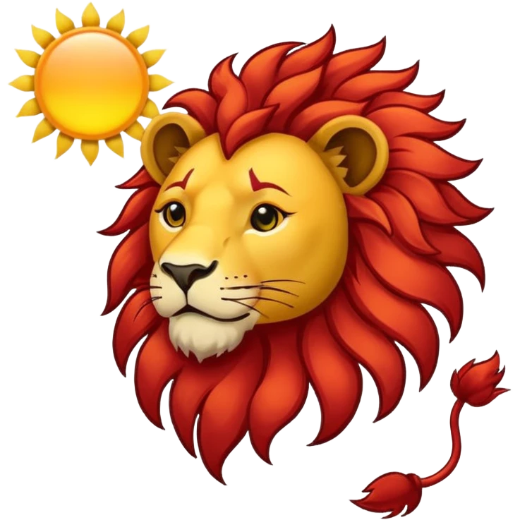 پرچم شیر خورشید رو برام استیکر کن emoji