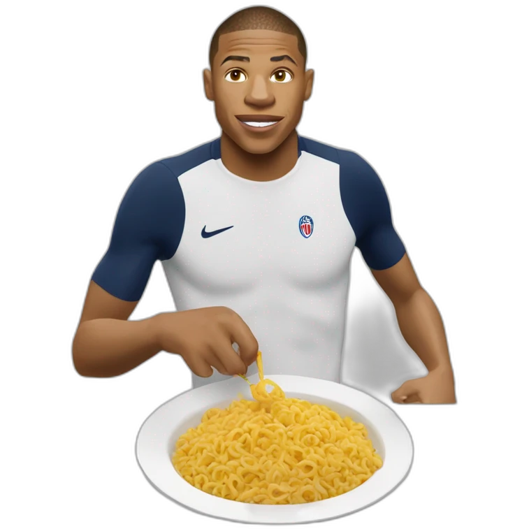 mbappe qui mange un crapeau emoji