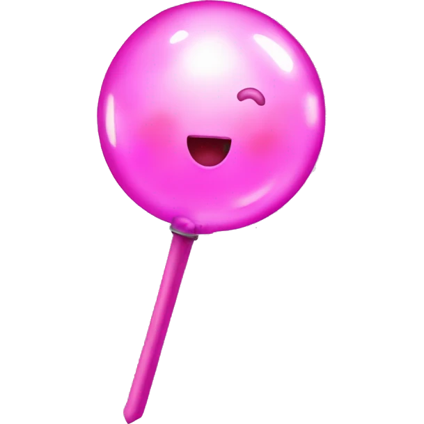 Glindas bubble wand wicked  pink  emoji