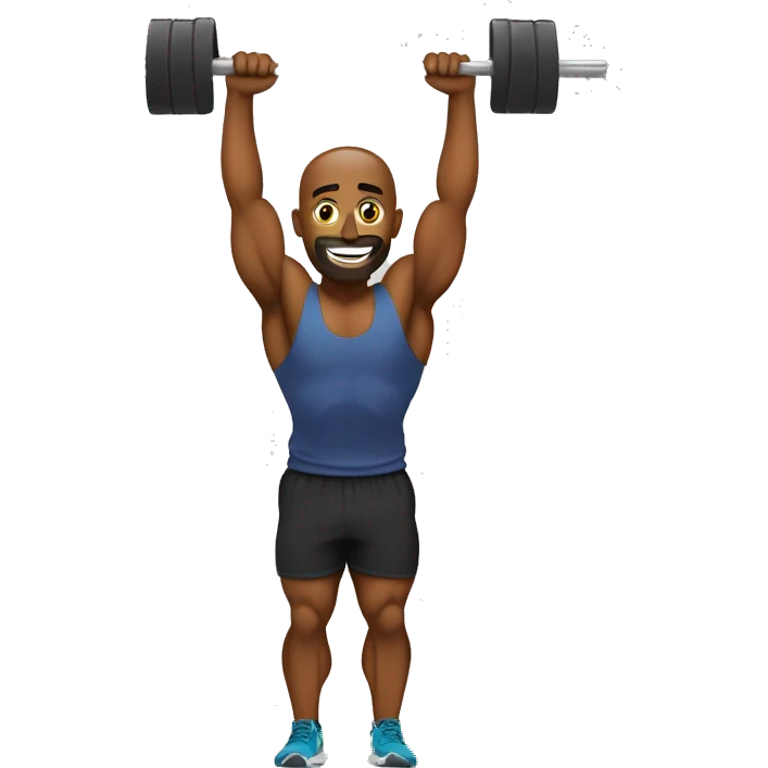 Crossfit athele doing pull ups emoji