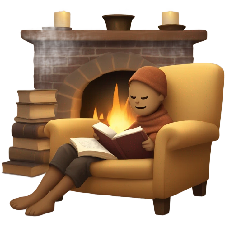 Cozy next to fire  emoji