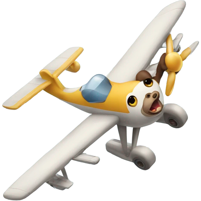 Monkey flying plane emoji