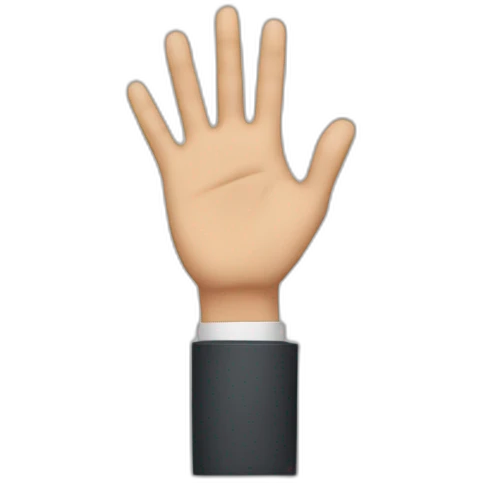 Man showing his hand towards right side emoji