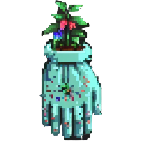 colorful gardening gloves emoji