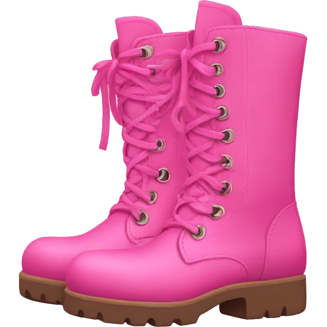 Pink boots emoji