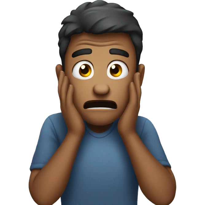 A person who is scared emoji