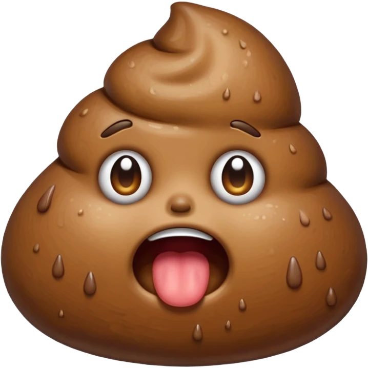 Crying poop emoji
