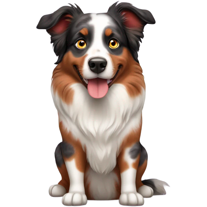 Red Merle Australian shepherd  emoji
