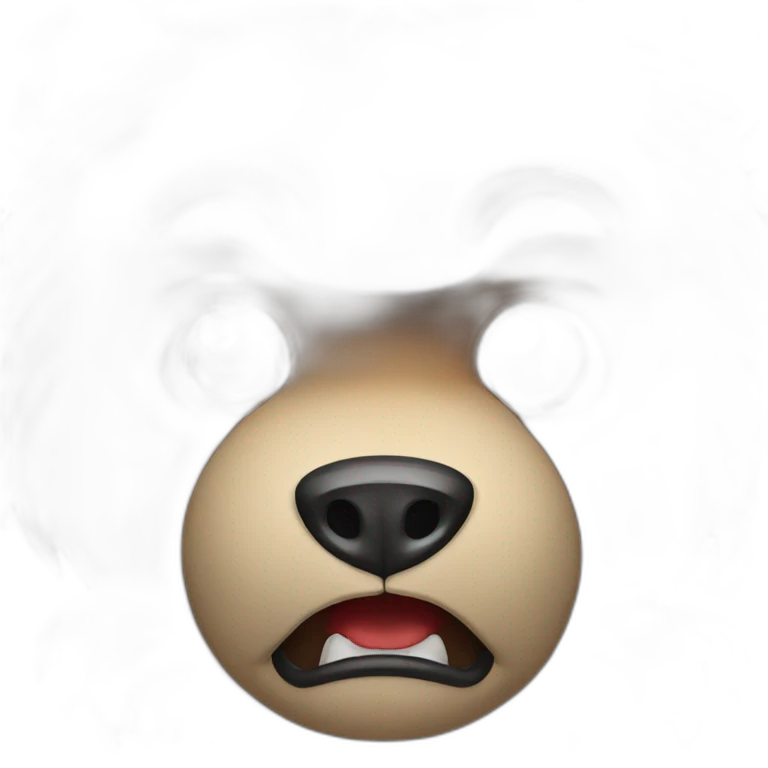 angry bear emoji