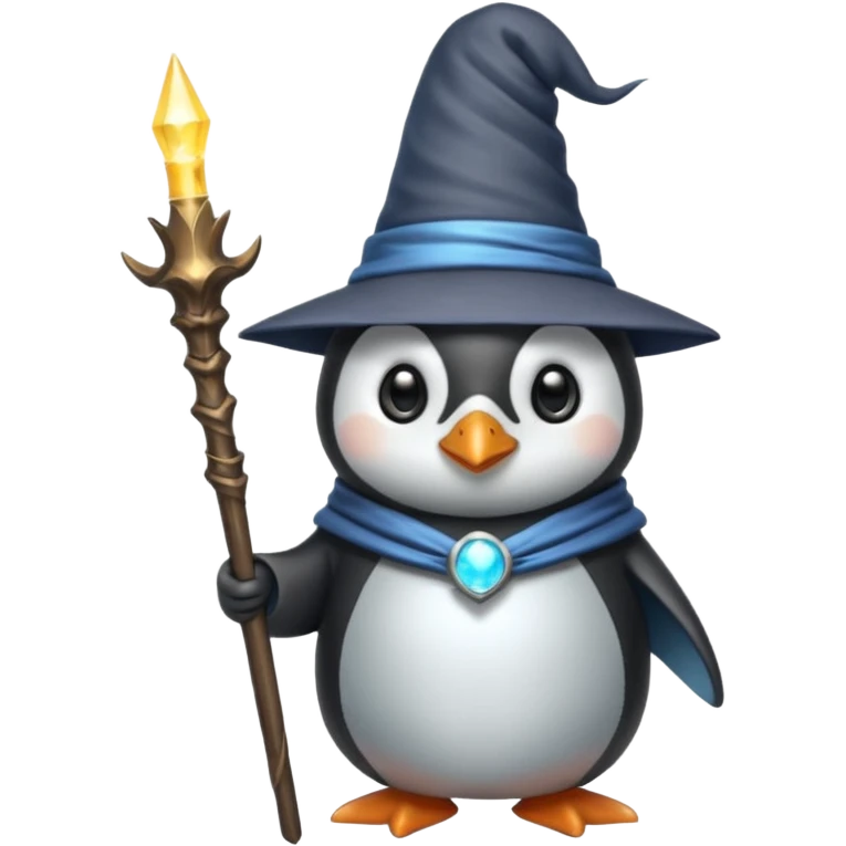 Penguin Wizard emoji
