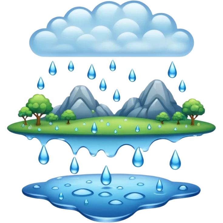 humid weather landskape imag humid more humid add draps falling emoji