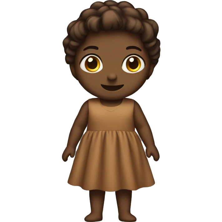 brown dress emoji