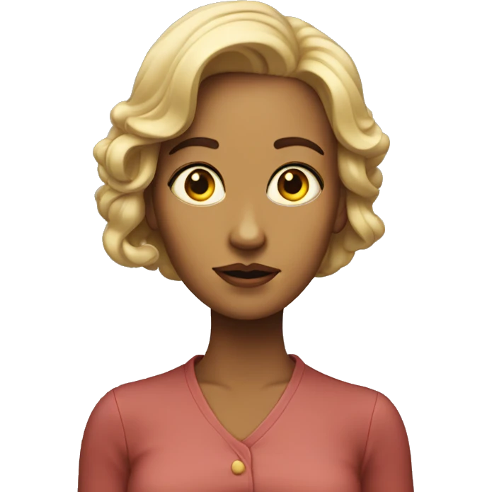 Lady looking mind blown emoji