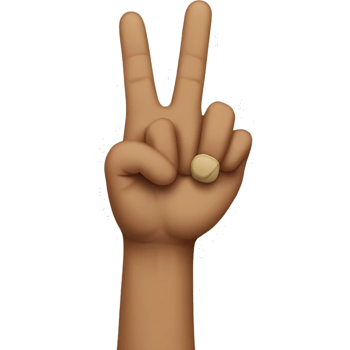 hand peace sign with thumb sticking out emoji